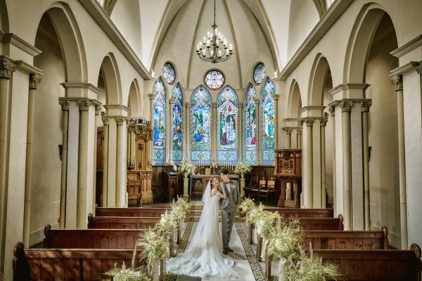【結婚式場チャペルで撮影】大聖堂プラン※洋装1点*スタジオ+式場チャペル撮影*&撮影延長付き