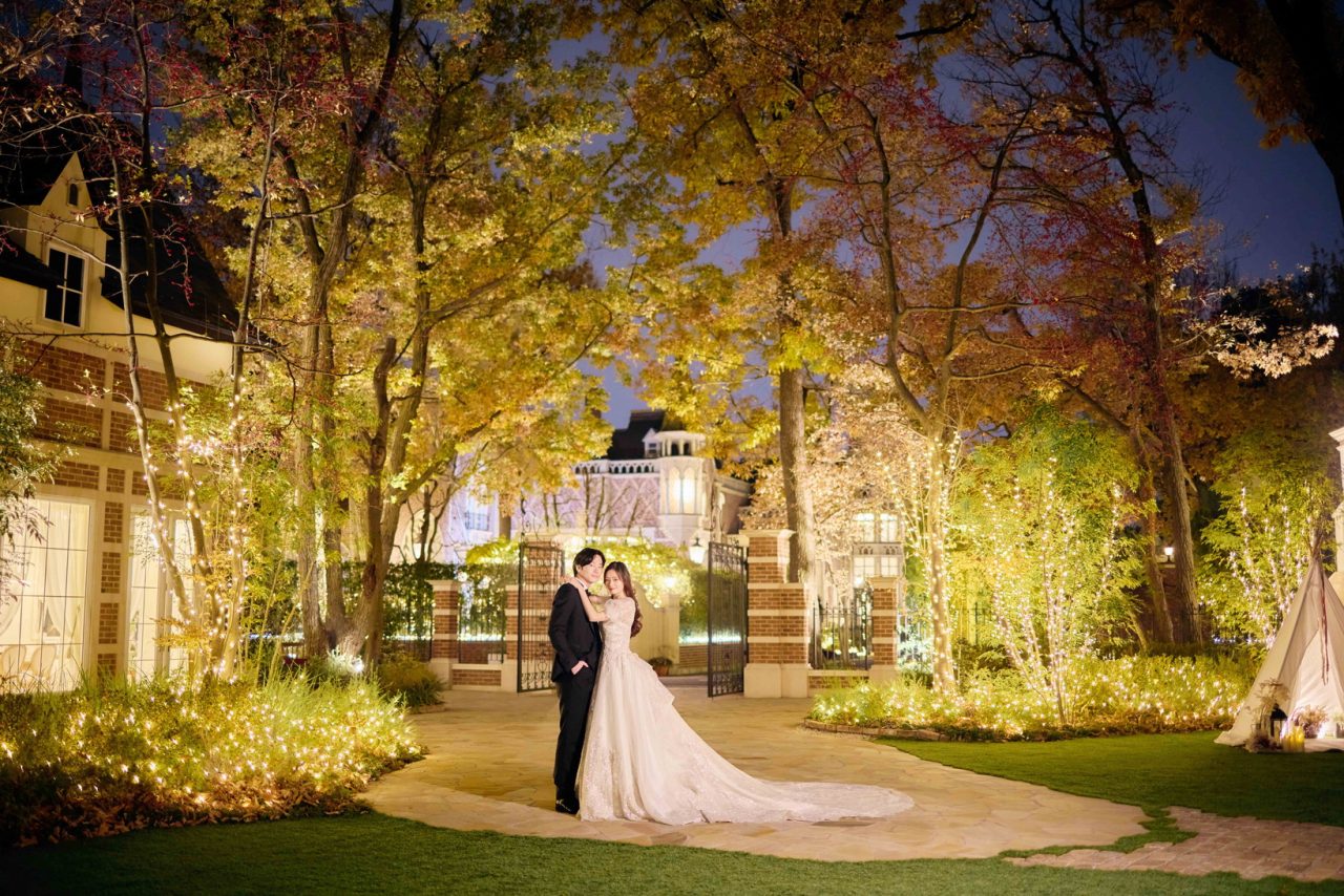 Nighttime Wedding Photoshoot